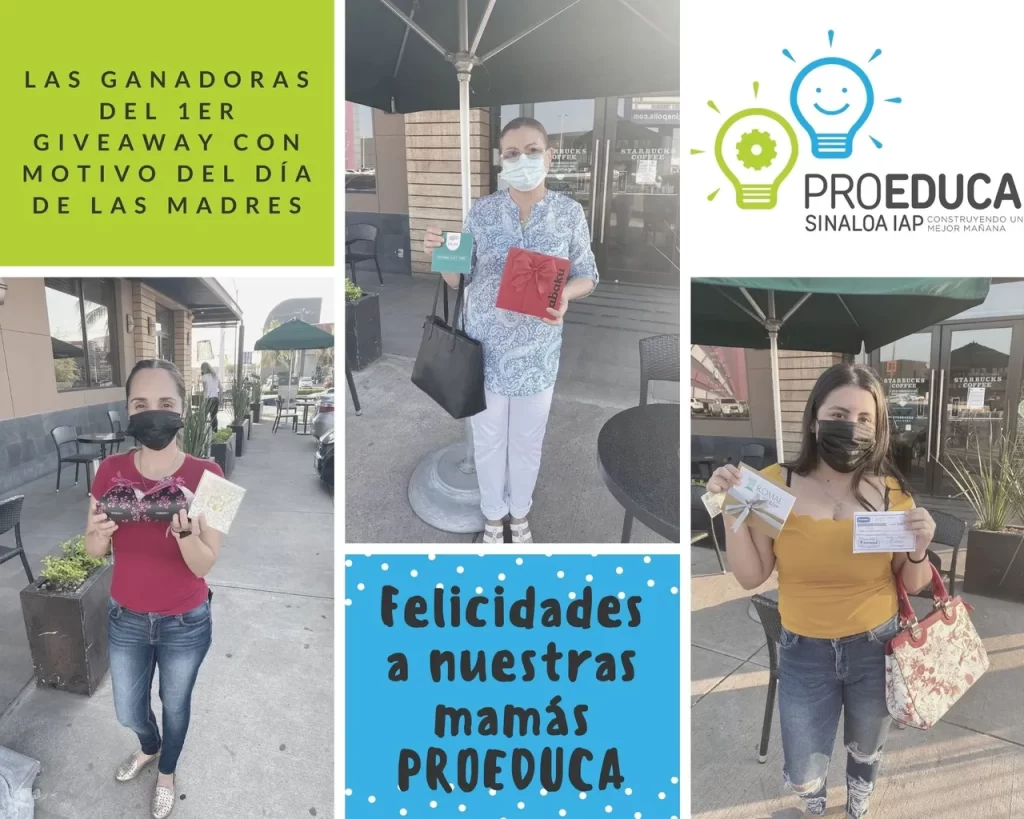 Ganadoras del giveaway del Día de las Madres